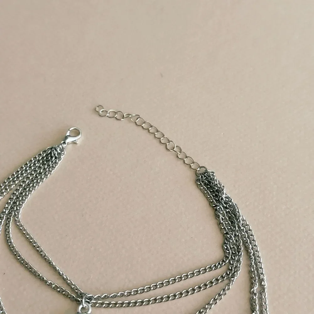 Boho chain anklet #2329